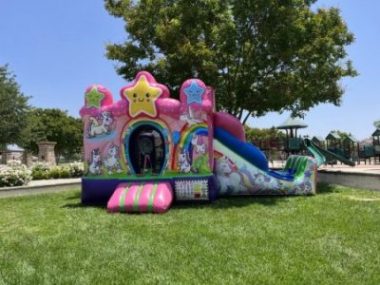 Unicorn Bounce House with Slide