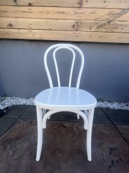 White bentwood chair