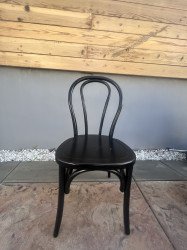 Black bentwood chair