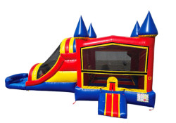 Primary bounce house combo water slide