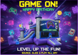 Gamer Bounce House / w single slide