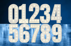 Marquee number 4ft tall