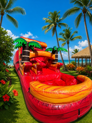 14ft Volcano Rush water slide