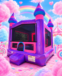 Cotton candy bounce house